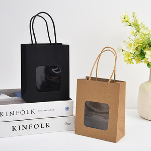 Papier Offre Spéciale Tole Transparent Sac Fleur Sac À Main De Noël Mariage Vacances Kraft Papier Cadeau Sac avec Fenêtre <span class=keywords><strong>Transparente</strong></span> - Product Image 4