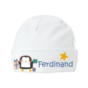 Bavoir pour bébé avec le nom Pingouin - Product Image 2
