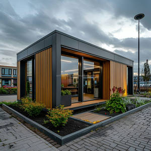 20ft Or 40ft Prefabricated Villa Sandwich Panel Container With Wooden Garden Pod Outdoor <strong>for</strong> Apartment Use - Product Image 1
