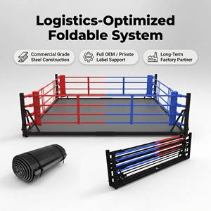 <span class=keywords><strong>Mini</strong></span> logo personnalisé 4*4m ring de boxe pliable au sol entraînement de gymnastique professionnel et utilisation de compétition pour la boxe MMA Muay Thai - Product Image 1