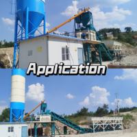 Impianto di Betonaggio HZS150 a Due Silos Senza Fondamenta con Silo per Cemento e Attrezzatura di Miscelazione