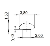 ZSTC C-BOX. . Kit de blindage textile EMC pour panneau frontal, -40 à +70, 6U 21101-856 21101856