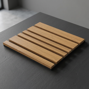 Panneaux acoustiques décoratifs en lattes de bois avec support insonorisant pour bureaux, studios, maisons et intérieurs commerciaux - Product Image 4