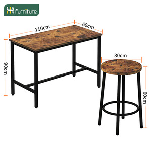 Industrial style <b>bar</b> <b>table</b> set, restaurant <b>tables</b> and chairs, commercial wholesale, milk tea shop <b>tables</b> and chairs, coffee <b>bar</b> - Product Image 4