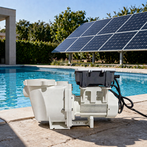 Pompe à eau solaire haute efficacité, <span class=keywords><strong>courant</strong></span> hybride AC/DC pour piscines et irrigation agricole - Product Image 1