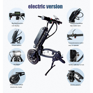 Vélo à main électrique puissance 250w pour fixation de fauteuil roulant kit de handbike accessoires de fauteuil roulant handbike désactiver <span class=keywords><strong>handicap</strong></span> des personnes âgées - Product Image 5