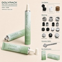 Tube ABL anti-fuite, matériaux recyclables personnalisés en option, tube cosmétique pour crème pour les mains, écran solaire, conteneur en aluminium et plastique