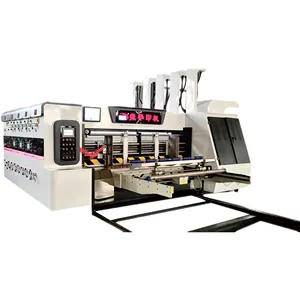 ZHENHUA-SYKM Watermelon Carton Box Corrugated Paperboard Packing Flexo Two Color Printer Slotter Rotary Die Cutter Machine