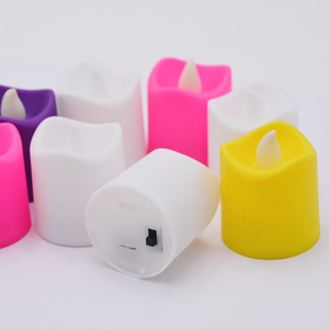 <span class=keywords><strong>Bougie</strong></span> pilier LED sans flamme en plastique, réaliste 3D, à piles bouton, pour décoration intérieure, fêtes et mariages (OEM) - Product Image 2