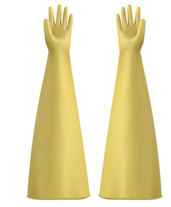 Gants <span class=keywords><strong>de</strong></span> cuisine ménagers en caoutchouc épais et allongés, imperméables, pour la vaisselle et le linge, vente en gros - Product Image 3
