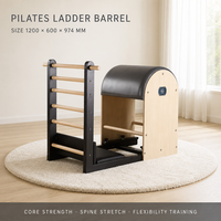 Baril de Pilates en bois de hêtre personnalisé, réglable, pour la correction de la colonne vertébrale, pour studio de Pilates - Durable et multifonctionnel