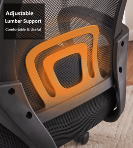 Kursi Kantor Ergonomis Jaring Hitam Putar Berkualitas Tinggi Promosi Vantervi Hot Sale dengan Penyangga Punggung - Product Image 3