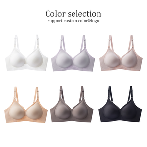 <span class=keywords><strong>Sujetadores</strong></span> sin costuras cómodos para mujer europea y americana, talla grande, finos, <span class=keywords><strong>push</strong></span>-<span class=keywords><strong>up</strong></span>, con cuello en V, acolchados fijos, transpirables - Product Image 6