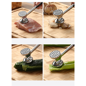 Zinc <b>Meat</b> <b>Mallet</b> Hanging Kitchen Beef Tenderizer Clamp Tool Hammer Pounder - Product Image 6