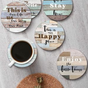Personnalisation - Ensemble <span class=keywords><strong>de</strong></span> 6 serviettes rondes en bois modernes pour décorations <span class=keywords><strong>de</strong></span> <span class=keywords><strong>table</strong></span> - Housses pour tasses à café avec fonction antidérapante silencieuse - Product Image 2