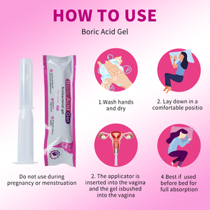 Gel Vaginal de Ácido Bórico para el Equilibrio del pH Saludable, Limpieza Antibacteriana para la Sequedad Vaginal, Reparación de la <span class=keywords><strong>Vaginosis</strong></span> <span class=keywords><strong>Bacteriana</strong></span> - Product Image 6