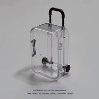 Valise ultra-compacte à roulettes extensibles, transparente, pour bijoux, mignonne, en plastique, vente en gros, directement de l'usine
