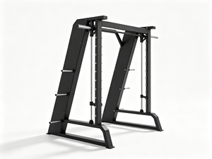 Machine Smith Commerciale avec Barre de Traction, Cage Smith Robuste avec Supports pour Disques de <span class=keywords><strong>Poids</strong></span>, Équipement de <span class=keywords><strong>Musculation</strong></span> pour Salle de Sport - Product Image 6
