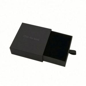 Wholesale Custom Rectangle Rigid Slider Card Pouch Bag <b>Gifts</b> Packaging <b>Box</b> Set Pendant Necklace Ring <b>Earrings</b> Luxury Jewelry - Product Image 4