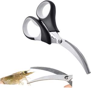 กรรไกรครัว กรรไกรตัดเนื้อแบบหนา กรรไกรตัดไก่ กรรไกรอเนกประสงค์สำหรับทำอาหาร สแตนเลส - Product Image 2