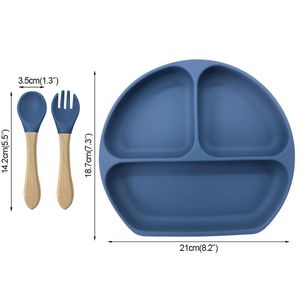 Assiette à ventouse en silicone souple avec visage souriant, ensemble de vaisselle personnalisé pour enfants, sans BPA, cadeau d'alimentation pour nouveau-né - Product Image 1