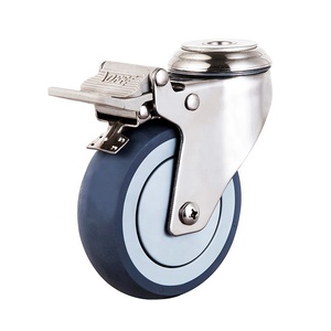 WBD produziert medium duty edelstahl medizinische rollen rad swivel mit bolzen loch - Product Image 2