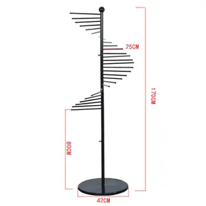 Hochwertiger Metall boden Handtuch Schal Seiden schal Hosen Kleidung Display Stand Kleiderbügel Runder Halter für Bekleidungs geschäft