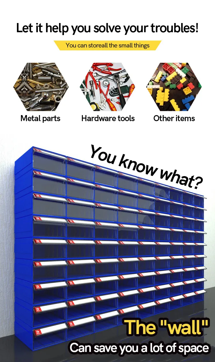 Mftlong F0 140*90*40Mm 120 Stuks | Plastic Desktop Stapelbare Modulaire Craft Kleine Onderdelen Organisator Containers opbergkast Dozen