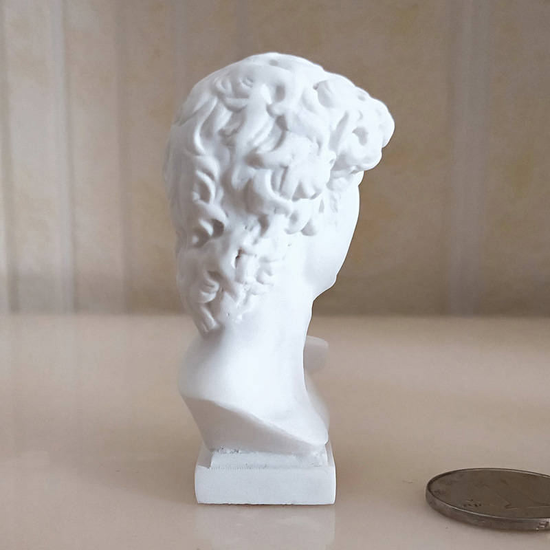古代ギリシャ風 ホワイトバスト彫刻　石膏像 新ミニ置物石膏像ギリシャ神話有名人有名な彫刻描画練習石膏バスト肖像