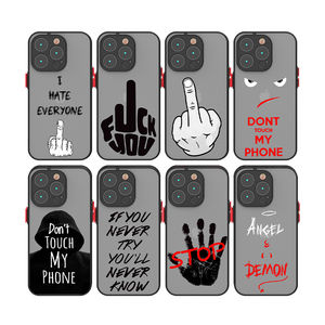 Custodia per telefono cellulare con testo di ispirazione di lusso per <span class=keywords><strong>iPhone</strong></span> 14 Pro Max antiurto finitura opaca TPU PC TPU - Product Image 6