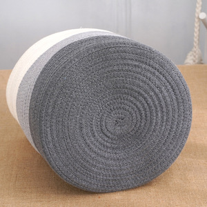 Cotton <b>rope</b> <b>storage</b> <b>basket</b>, household goods, cotton <b>rope</b> <b>storage</b> <b>basket</b>, toy, sundries, dirty clothes <b>storage</b> <b>basket</b>, - Product Image 2