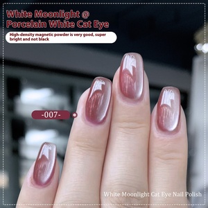Vernis à ongles gel effet œil de chat 12 couleurs 8ml UV, paillettes soyeuses, manucure solide, salon, nail art, design magnétique, outil de coloration - Product Image 4