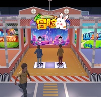 Gooest Adventure Bunny Commercial House Jeux interactifs Vidéo tactile Aire de jeux intérieure Dibujos Proyector Pantalla pour enfants