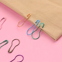 1000 pièces/sac Épingles de sûreté métalliques colorées en forme d'ampoule et de poire, durables et pratiques, accessoire de couture pour le tricot à la main et les loisirs créatifs DIY