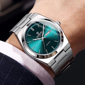Drioshipping Fashion Quartz Wristwatches Waterproof Luminous Date Week <b>Silver</b> <b>Clock</b> Men Watch Casual Quartz Men's Reloj Hombre - Product Image 2