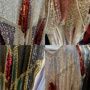 <span class=keywords><strong>Robe</strong></span> Kaftan Modeste <span class=keywords><strong>de</strong></span> Luxe Dorée et Bronze à Paillettes, Col en V, Manches Chauve-Souris, Abaya Musulmane, Robes Longues pour Invitée <span class=keywords><strong>de</strong></span> <span class=keywords><strong>Mariage</strong></span> et Soirée, ODM - Product Image 2