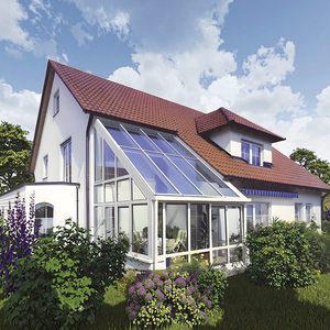 <span class=keywords><strong>Cerramiento</strong></span> de Patio con Techo Plano Aislado e Impermeable, Extensión de Jardín con Vidrio Templado - Product Image 3