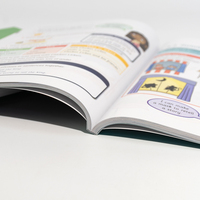 Impresión de Libros Educativos para Niños con Tapa Blanda Personalizada Directo de Fábrica, Cosido con Hilo, Tinta a Base de Soya, Libro de Texto para Editores
