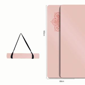 Tapete de <span class=keywords><strong>Yoga</strong></span> de PU Absorbente de Sudor con Correa de Transporte Ajustable para <span class=keywords><strong>Bikram</strong></span> <span class=keywords><strong>Yoga</strong></span> y Entrenamiento en Gimnasio, 4mm - Product Image 3