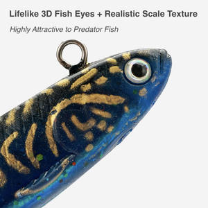 Leurre <span class=keywords><strong>de</strong></span> pêche souple <span class=keywords><strong>de</strong></span> 14 cm, 26 g, avec <span class=keywords><strong>lame</strong></span> rotative, plomb intégré, swimbait, wobbler, leurre souple avec queue en fourche pour la pêche au black-bass, au brochet et à la truite - Product Image 5