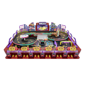 Leifengta Circuit <span class=keywords><strong>de</strong></span> course <span class=keywords><strong>de</strong></span> voitures sur rail pour 6-8 joueurs, jouet télécommandé sans fil Wi-Fi, couleur personnalisable, jeu à monnayeur en anglais - Product Image 2