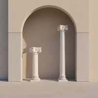 Colonne en marbre de style grec ou romain décorative pour la décoration de la cour de la maison