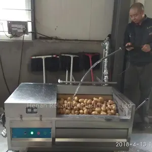 Gemüse Roller Pinsel Cassava Zwiebel Wurzel Karotte Kartoffel Reinigung Wasch-und Schälmaschine 1,5 kW Preis