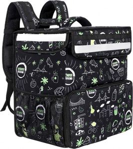 Venta caliente impermeable de gran capacidad aislada comida Pizza entrega <span class=keywords><strong>mochila</strong></span> para Eats Door Dash Postmates o comestibles - Product Image 2