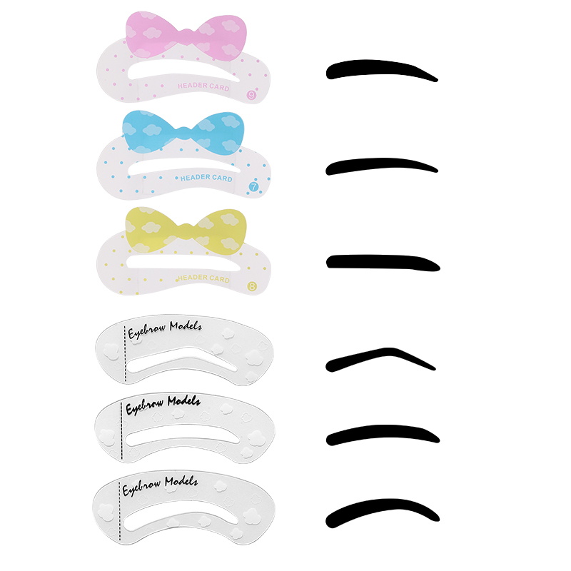 Wholesale fashion makeup tools disposable eyebrow stencil