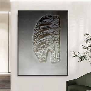 Cuadro Grande de Arte Mural Minimalista Wabi Sabi, Pintura al Óleo Texturizada 3D Hecha a Mano, Decoración de Pared Moderna Enmarcada, Arte Decorativo - Product Image 2