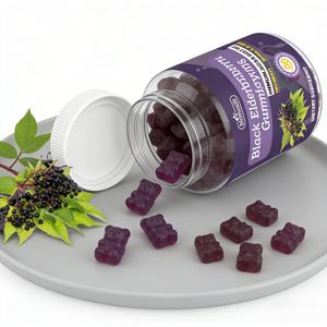 Gummies de Vitamines pour Cheveux à l'Ashwagandha, Mousse de Mer, <span class=keywords><strong>Vitamine</strong></span> C, <span class=keywords><strong>Zinc</strong></span>, Sureau, Biotine <span class=keywords><strong>et</strong></span> Vinaigre de Cidre de Pomme - Product Image 1
