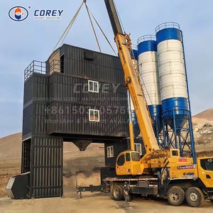 โรงงานผสมคอนกรีตแบบเคลื่อนย้ายได้ Corey HZS180 ควบคุมด้วยระบบ PLC สายการผลิตคอนกรีตผสมเสร็จกำลังการผลิตสูง - Product Image 2