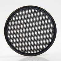 Rejilla para altavoz de 2 pulgadas y 2.5 pulgadas 26 #   Cubierta protectora negra galvanizada sin perforaciones para modificación de audio de automóvil