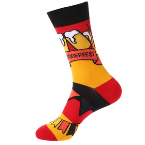 <span class=keywords><strong>Chaussettes</strong></span> amusantes originales avec motif de frites, de hamburger et de bière en coton, vente en gros de <span class=keywords><strong>chaussettes</strong></span> pour hommes - Product Image 6